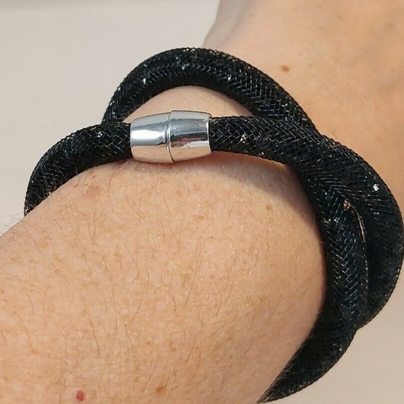 Bijoux Tener Crystal Mesh Basic Double Wrap Bracelet 16.5" long Choose Color - Picture 6 of 12